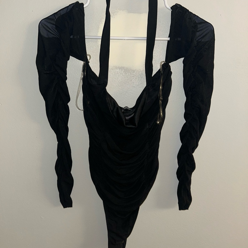 Black Long Sleeve Bodysuit